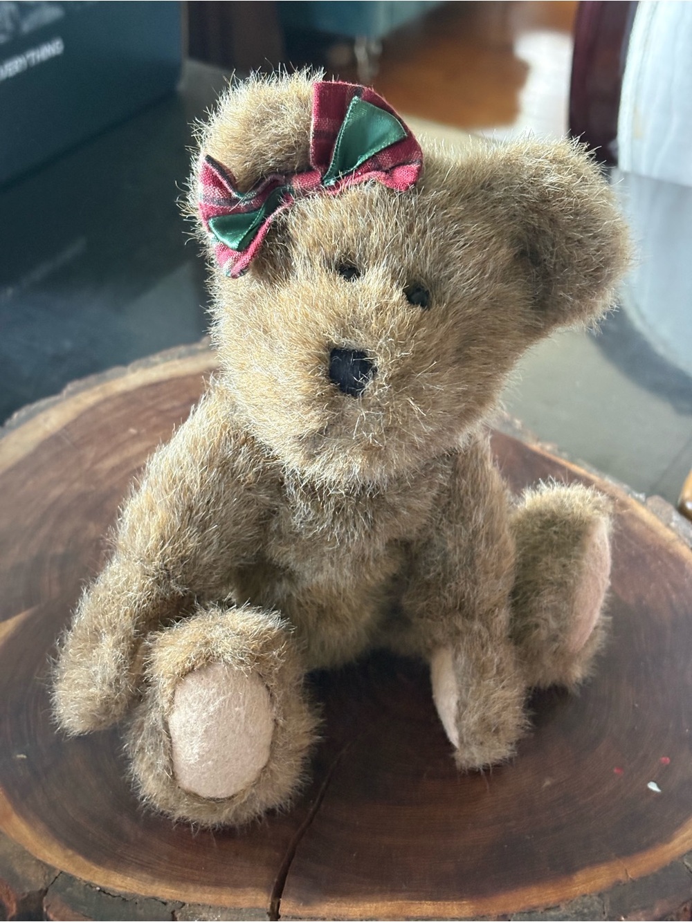 Vintage Mini Boyds Bears J.B. Bean Series Jointed Plush Teddy Bear Holiday